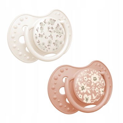 Smoczek silikonowy dynamiczny LOVI 6-18m 2 szt. Blossom Ivory 22/923girl Smoczek silikonowy dynamiczny LOVI 6-18m 2 szt. Blossom Ivory 22/923girl