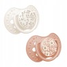 Smoczek silikonowy dynamiczny LOVI 6-18m 2 szt. Blossom Ivory 22/923girl
