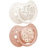 Smoczek silikonowy dynamiczny LOVI 6-18m 2 szt. Blossom Ivory 22/923girl