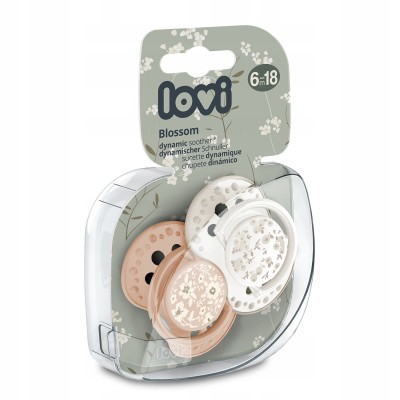Smoczek silikonowy dynamiczny LOVI 6-18m 2 szt. Blossom Ivory 22/923girl Smoczek silikonowy dynamiczny LOVI 6-18m 2 szt. Blossom Ivory 22/923girl