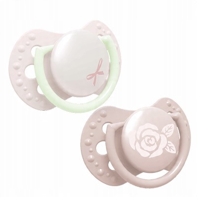 Smoczek silikonowy dynamiczny LOVI 0-2 m 2 szt. Baby Shower Girl 22/900girl Smoczek silikonowy dynamiczny LOVI 0-2 m 2 szt. Baby Shower Girl 22/900girl