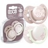 Smoczek silikonowy dynamiczny LOVI 0-2 m 2 szt. Baby Shower Girl 22/900girl