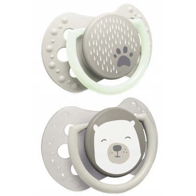 Smoczek silikonowy dynamiczny LOVI 6-18 m 2 szt. Buddy Bear 22/865 Smoczek silikonowy dynamiczny LOVI 6-18 m 2 szt. Buddy Bear 22/865