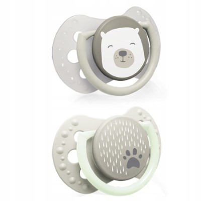 Smoczek silikonowy dynamiczny LOVI 3-6 m 2 szt. Buddy Bear 22/864 Smoczek silikonowy dynamiczny LOVI 3-6 m 2 szt. Buddy Bear 22/864