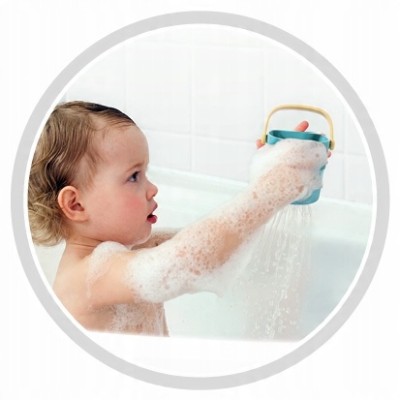 Canpol Babies Kubeczki do kąpieli HELLO LITTLE Zabawka rozwój dziecka 56/00