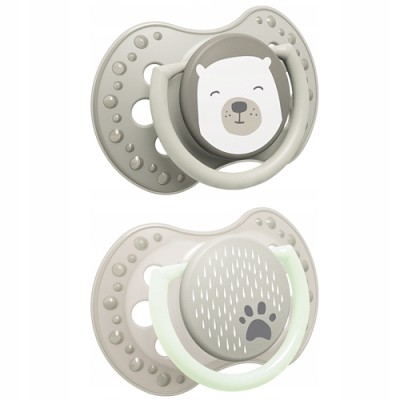 Smoczek silikonowy dynamiczny LOVI 0-2 m 2 szt. Buddy Bear 22/862 Smoczek silikonowy dynamiczny LOVI 0-2 m 2 szt. Buddy Bear 22/862