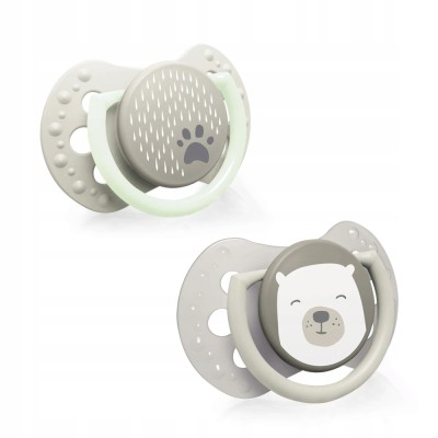 Smoczek silikonowy dynamiczny LOVI 0-2 m 2 szt. Buddy Bear 22/862 Smoczek silikonowy dynamiczny LOVI 0-2 m 2 szt. Buddy Bear 22/862