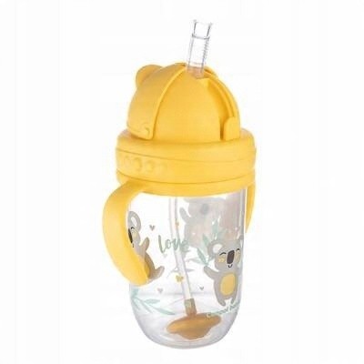 Kubek niekapek z rurką i odważnikiem Canpol babies 270 ml exotic 56/606_yel Kubek niekapek z rurką i odważnikiem Canpol babies 270 ml exotic 56/606_yel