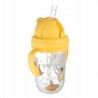 Kubek niekapek z rurką i odważnikiem Canpol babies 270 ml exotic 56/606_yel