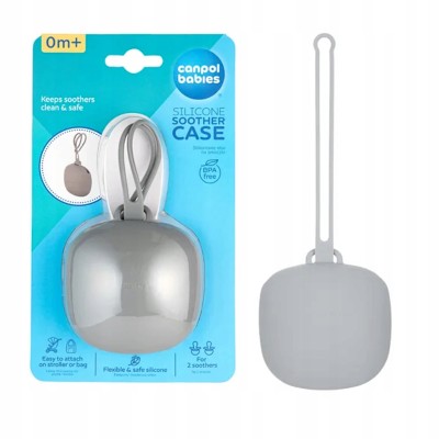 Canpol babies silikonowe etui na smoczki 51/402_grey Canpol babies silikonowe etui na smoczki 51/402_grey