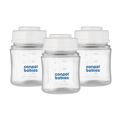 Canpol babies zestaw butelek do przechowywania pokarmu mleka 3x120ml 35/235 Canpol babies zestaw butelek do przechowywania pokarmu mleka 3x120ml 35/235