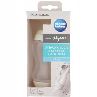 Canpol Babies Butelka Antykolkowa S-Shape Szeroka PP 200 ml 24/201 Canpol Babies Butelka Antykolkowa S-Shape Szeroka PP 200 ml 24/201