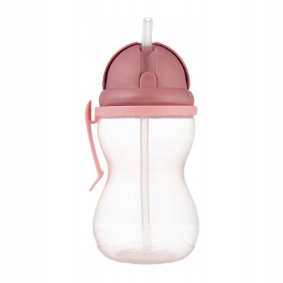 Canpol babies Bidon 370 ml różowy z rurką silikonową - szczelny i wygodny Canpol babies Bidon 370 ml różowy z rurką silikonową - szczelny i wygodny
