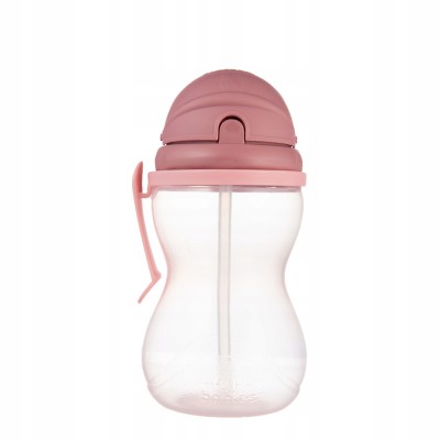 Canpol babies Bidon 370 ml różowy z rurką silikonową - szczelny i wygodny Canpol babies Bidon 370 ml różowy z rurką silikonową - szczelny i wygodny