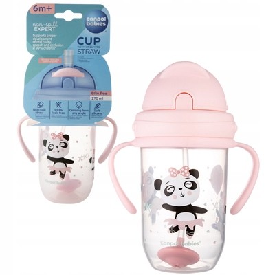 Kubek niekapek Canpol babies 270 ml z rurką i odważnikiem EXOTIC ANIMALS Kubek niekapek Canpol babies 270 ml z rurką i odważnikiem EXOTIC ANIMALS