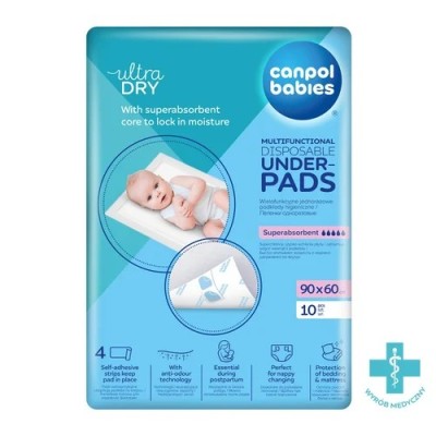 Canpol babies podkłady higieniczne 90x60, 10szt. 78/002new