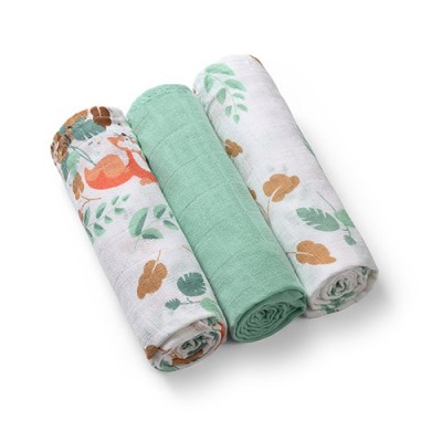 Pieluszki muślinowe 70x70 cm – 100% bawełna, 3 szt. | Miękkie i chłonne dla niemowląt