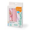 Naturalne pieluszki z włókien bambusa natural bamboo różowe Babyono 397/07