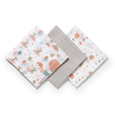 Pieluszki bambusowe 70x70 cm – 3 sztuki | Naturalne, delikatne i hipoalergiczne dla niemowląt