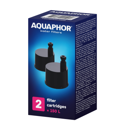 Wkłady filtrujące AQUAPHOR City – zestaw 2 szt., do butelki, 150 L | Usuwa chlor, poprawia smak Wkłady filtrujące AQUAPHOR City – zestaw 2 szt., do butelki, 150 L | Usuwa chlor, poprawia smak