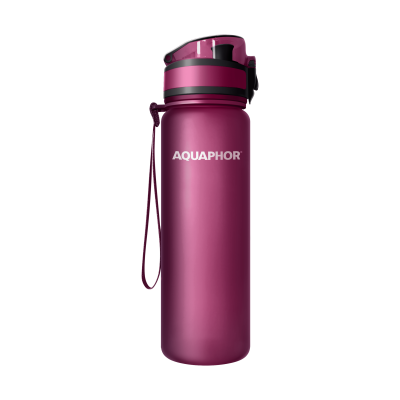 Bidon filtrujący wodę dla dzieci i rodziców AQUAPHOR 0,5 l – bez BPA, do szkoły i podróży