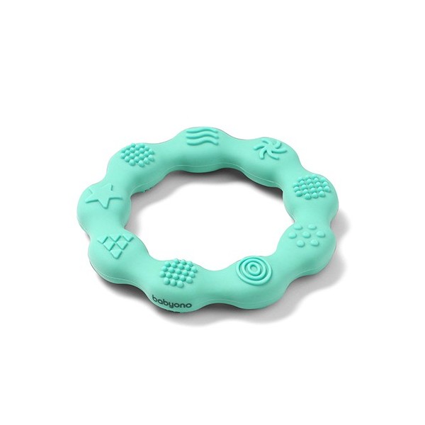 Gryzak silikonowy RING miętowy Babyono 825/03