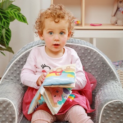 Książeczka sensoryczna Farma – edukacyjna zabawka dla niemowląt od 0m+