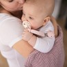 Silikonowa zawieszka do smoczka beżowa Babyono 1469/03