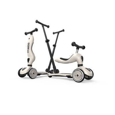 Scoot & Ride Highwaykick 1 Push and Go 2w1 – jeździk i hulajnoga z rączką, dla spacerów i zabawy w domu i na zewnątrz Scoot & Ride Highwaykick 1 Push and Go 2w1 – jeździk i hulajnoga z rączką, dla spacerów i zabawy w domu i na zewnątrz