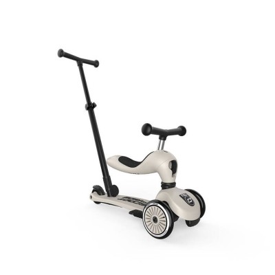 Scoot & Ride Highwaykick 1 Push and Go 2w1 – jeździk i hulajnoga z rączką, dla spacerów i zabawy w domu i na zewnątrz Scoot & Ride Highwaykick 1 Push and Go 2w1 – jeździk i hulajnoga z rączką, dla spacerów i zabawy w domu i na zewnątrz