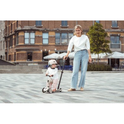 Scoot & Ride Highwaykick 1 Push and Go 2w1 – jeździk i hulajnoga z rączką, dla spacerów i zabawy w domu i na zewnątrz Scoot & Ride Highwaykick 1 Push and Go 2w1 – jeździk i hulajnoga z rączką, dla spacerów i zabawy w domu i na zewnątrz