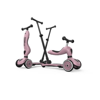 Scoot & Ride Highwaykick 1 Push and Go 2w1 – jeździk i hulajnoga z rączką, dla spacerów i zabawy w domu i na zewnątrz Scoot & Ride Highwaykick 1 Push and Go 2w1 – jeździk i hulajnoga z rączką, dla spacerów i zabawy w domu i na zewnątrz
