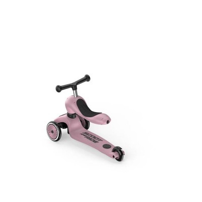 Scoot & Ride Highwaykick 1 Push and Go 2w1 – jeździk i hulajnoga z rączką, dla spacerów i zabawy w domu i na zewnątrz Scoot & Ride Highwaykick 1 Push and Go 2w1 – jeździk i hulajnoga z rączką, dla spacerów i zabawy w domu i na zewnątrz