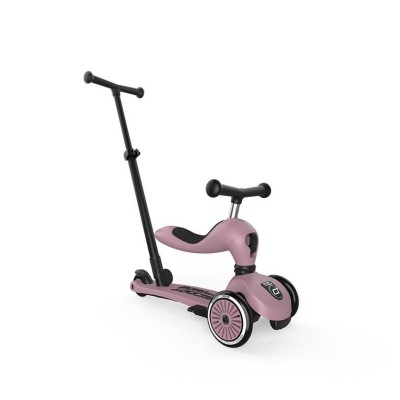 Scoot & Ride Highwaykick 1 Push and Go 2w1 – jeździk i hulajnoga z rączką, dla spacerów i zabawy w domu i na zewnątrz Scoot & Ride Highwaykick 1 Push and Go 2w1 – jeździk i hulajnoga z rączką, dla spacerów i zabawy w domu i na zewnątrz