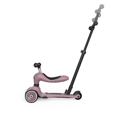 Scoot & Ride Highwaykick 1 Push and Go 2w1 – jeździk i hulajnoga z rączką, dla spacerów i zabawy w domu i na zewnątrz Scoot & Ride Highwaykick 1 Push and Go 2w1 – jeździk i hulajnoga z rączką, dla spacerów i zabawy w domu i na zewnątrz