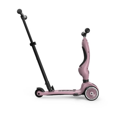 Scoot & Ride Highwaykick 1 Push and Go 2w1 – jeździk i hulajnoga z rączką, dla spacerów i zabawy w domu i na zewnątrz Scoot & Ride Highwaykick 1 Push and Go 2w1 – jeździk i hulajnoga z rączką, dla spacerów i zabawy w domu i na zewnątrz