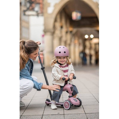 Scoot & Ride Highwaykick 1 Push and Go 2w1 – jeździk i hulajnoga z rączką, dla spacerów i zabawy w domu i na zewnątrz Scoot & Ride Highwaykick 1 Push and Go 2w1 – jeździk i hulajnoga z rączką, dla spacerów i zabawy w domu i na zewnątrz