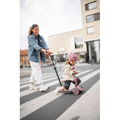Scoot & Ride Highwaykick 1 Push and Go 2w1 – jeździk i hulajnoga z rączką, dla spacerów i zabawy w domu i na zewnątrz Scoot & Ride Highwaykick 1 Push and Go 2w1 – jeździk i hulajnoga z rączką, dla spacerów i zabawy w domu i na zewnątrz