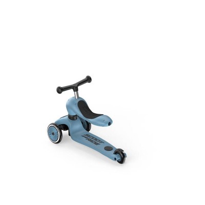 Scoot & Ride Highwaykick 1 Push and Go 2w1 – jeździk i hulajnoga z rączką, dla spacerów i zabawy w domu i na zewnątrz Scoot & Ride Highwaykick 1 Push and Go 2w1 – jeździk i hulajnoga z rączką, dla spacerów i zabawy w domu i na zewnątrz