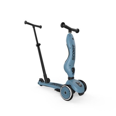 Scoot & Ride Highwaykick 1 Push and Go 2w1 – jeździk i hulajnoga z rączką, dla spacerów i zabawy w domu i na zewnątrz Scoot & Ride Highwaykick 1 Push and Go 2w1 – jeździk i hulajnoga z rączką, dla spacerów i zabawy w domu i na zewnątrz