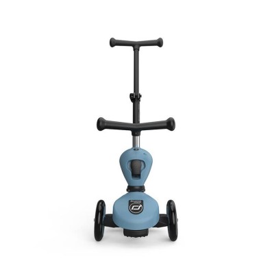 Scoot & Ride Highwaykick 1 Push and Go 2w1 – jeździk i hulajnoga z rączką, dla spacerów i zabawy w domu i na zewnątrz Scoot & Ride Highwaykick 1 Push and Go 2w1 – jeździk i hulajnoga z rączką, dla spacerów i zabawy w domu i na zewnątrz