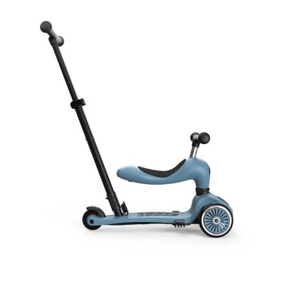 Scoot & Ride Highwaykick 1 Push and Go 2w1 – jeździk i hulajnoga z rączką, dla spacerów i zabawy w domu i na zewnątrz Scoot & Ride Highwaykick 1 Push and Go 2w1 – jeździk i hulajnoga z rączką, dla spacerów i zabawy w domu i na zewnątrz