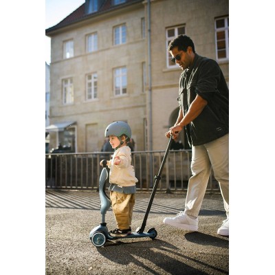 Scoot & Ride Highwaykick 1 Push and Go 2w1 – jeździk i hulajnoga z rączką, dla spacerów i zabawy w domu i na zewnątrz Scoot & Ride Highwaykick 1 Push and Go 2w1 – jeździk i hulajnoga z rączką, dla spacerów i zabawy w domu i na zewnątrz
