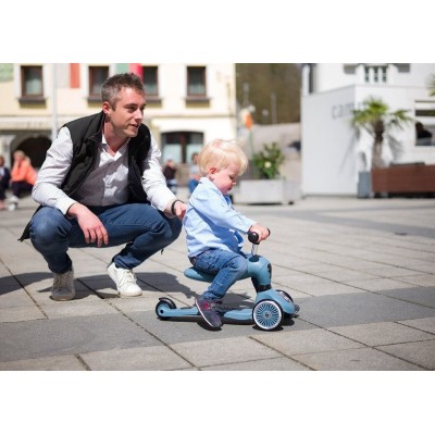 Highwaykick 1 2w1 – hulajnoga i jeździk z regulacją, bezpieczna i wygodna | Scoot & Ride Steel Highwaykick 1 2w1 – hulajnoga i jeździk z regulacją, bezpieczna i wygodna | Scoot & Ride Steel
