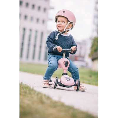 Highwaykick 1 2w1 – hulajnoga i jeździk z regulacją, bezpieczna i wygodna | Scoot & Ride Rose Highwaykick 1 2w1 – hulajnoga i jeździk z regulacją, bezpieczna i wygodna | Scoot & Ride Rose