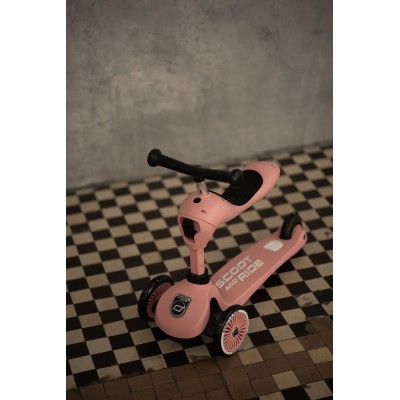 Highwaykick 1 2w1 – hulajnoga i jeździk z regulacją, bezpieczna i wygodna | Scoot & Ride Rose Highwaykick 1 2w1 – hulajnoga i jeździk z regulacją, bezpieczna i wygodna | Scoot & Ride Rose