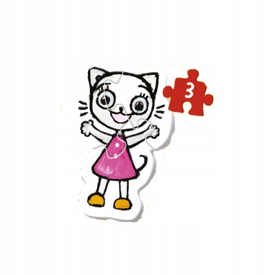 Puzzle Kicia Kocia Baby 4w1 dla dzieci 2+ – Trefl 36088