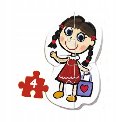 Puzzle Kicia Kocia Baby 4w1 dla dzieci 2+ – Trefl 36088