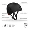 SCOOTANDRIDE Kask S-M dla dzieci 3+ Black