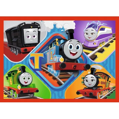 Puzzle 4w1 Tomek i Przyjaciele Odjazdowy Tomek Trefl 34619 Puzzle 4w1 Tomek i Przyjaciele Odjazdowy Tomek Trefl 34619